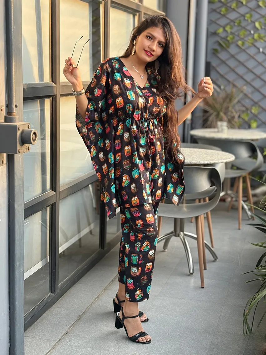 Owl Print Co Ord Set