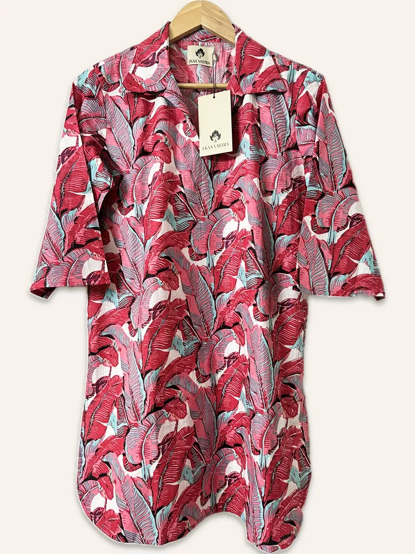 Pink Palm Co Ord Set